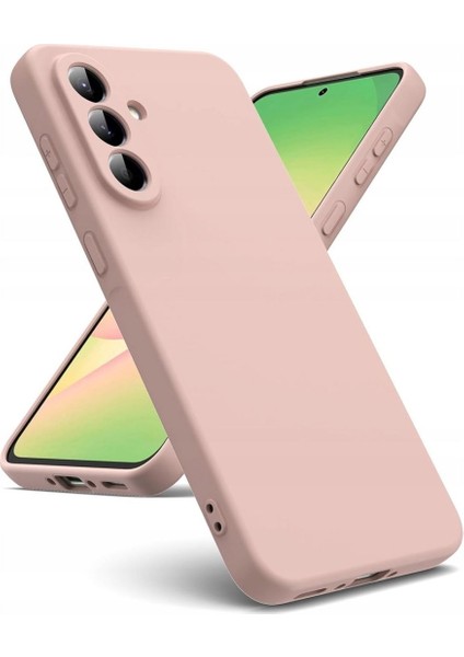 Samsung Galaxy S25 5G Uyumlu Silikon Kılıf - Pastel Renk Tonu Kamera Korumalı Esnek Kapak - Pudra Pembe