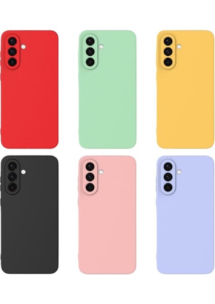 Samsung Galaxy A06 Uyumlu Silikon Kılıf - Pastel Renk Tonu Kamera Korumalı Esnek Kapak - Mavi indirimleri