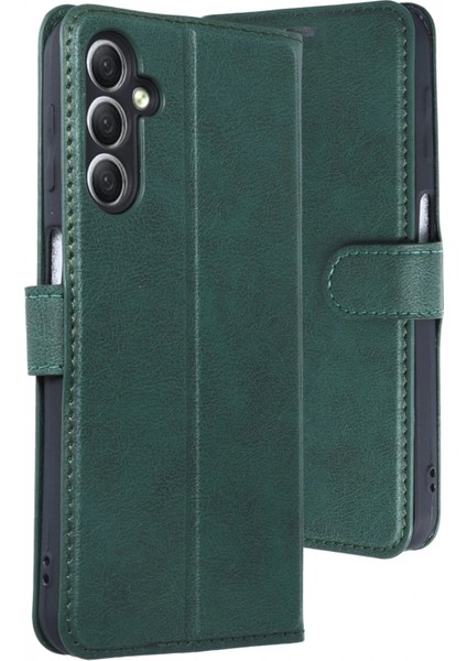 Ieg Samsung Galaxy A24 4g Kılıf Trend S Plus Kapaklı Kılıf - Yeşil