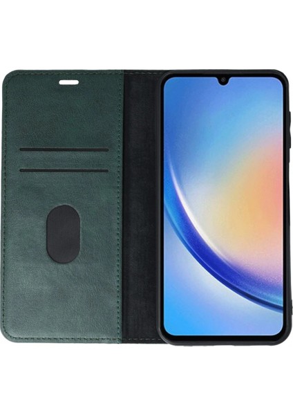 Ieg Samsung Galaxy A24 4g Kılıf Trend S Plus Kapaklı Kılıf - Yeşil fiyatları