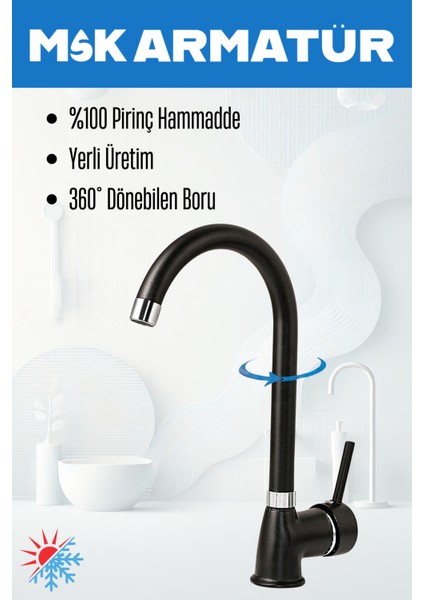 Siyah Krom Armut Baston Eviye Bataryası Çeşmesi fiyatları