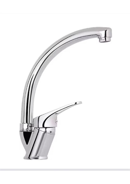 Paslanmaz Mix Kuğu Mutfak Evye Musluğu Çeşmesi Batsı ( 2 Yıl Garantili )