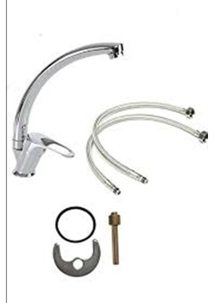 Paslanmaz Mix Kuğu Mutfak Evye Musluğu Çeşmesi Batsı ( 2 Yıl Garantili ) fiyatları