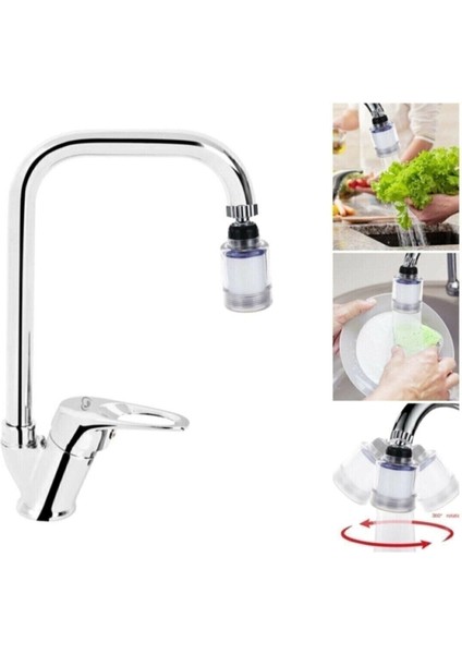 Kireç Önleyici Harekei Pamuk Filtreli Tasarruflu Mutfak Eviye Musluğu Çeşmesi Bataryası