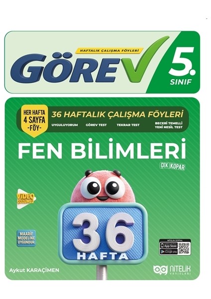 5 . Sınıf Görev Fen Bilimleri 36 Hafta