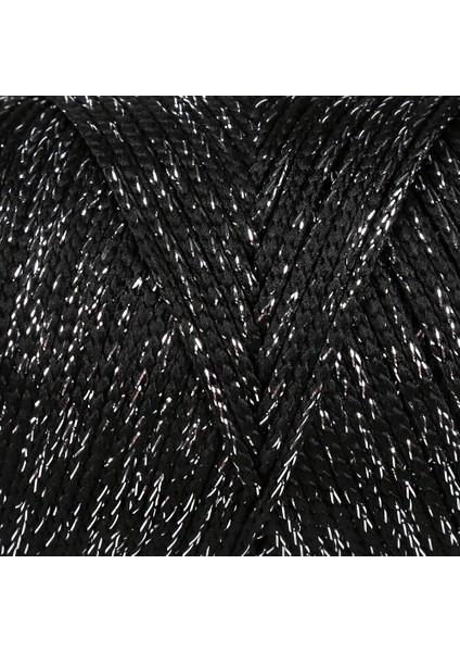 Loren Soft Star Makrome Ipi Gümüş Simli Siyah RM10 fiyatları