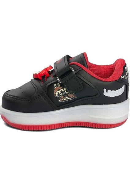 Laburu Işıklı Cırtlı Ortopedik Çocuk Spor - Siyah-Kırmızı - 22 fiyatları