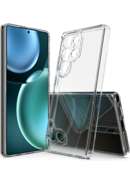 Samsung Galaxy S22 Ultra Uyumlu Silikon Kılıf - Pastel Renk Tonu Kamera Korumalı Esnek Kapak - Şeffaf