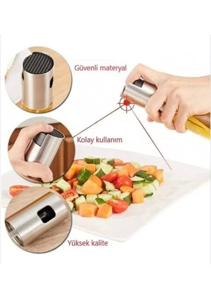 Yağ Püskürtücü Cam Şişe Yağdanlık