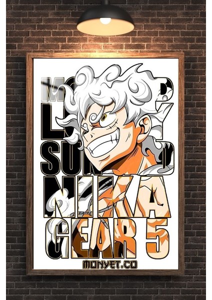 One Piece Tasarım Çerçeveli Metal Poster Tablo modelleri