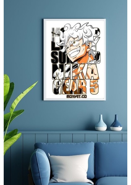 One Piece Tasarım Çerçeveli Metal Poster Tablo fırsatları