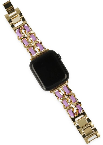 Watch 22MM KR405 Metal Bakla Kordon - Lila