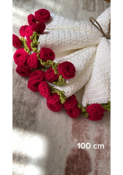 Pembe Çiçekli Buket Battaniye / Sevgililer Günü - Anneler Günü / Tv Battaniyesi 100 cm