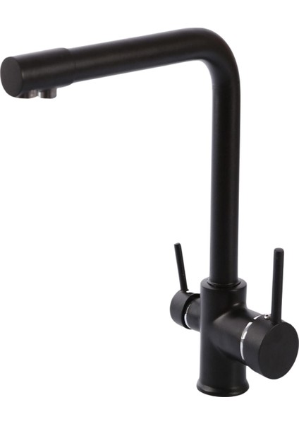 3 Yollu Arıtmalı Sıcak Soğuk Çıkışlı Evye Mutfak Bataryası Arıtmalı Musluk