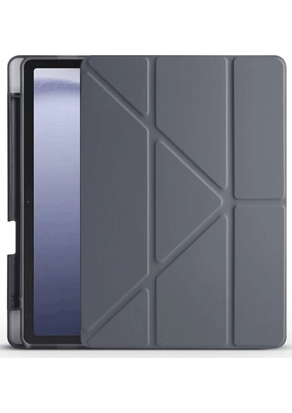 Xiaomi Redmi Pad Pro 12.1 Kılıf Kalemlikli Mars Tablet Kılıfı - Koyu Gri