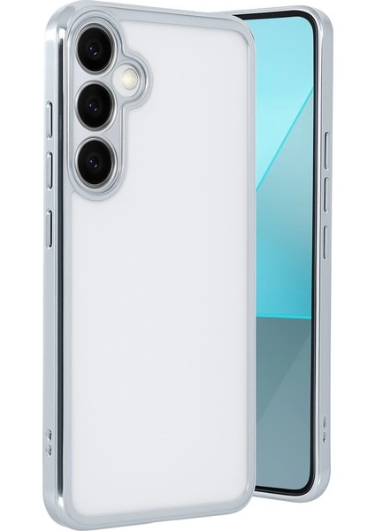 Samsung Galaxy A24 4g Prime Kılıf Razer Lensli Silikon - Gümüş