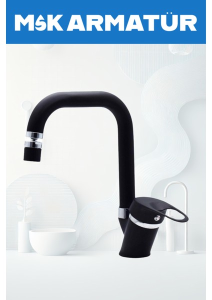 Siyah Krom Oynar Başlıklı Köşe Lavabo Bataryası Çeşmesi fiyatları