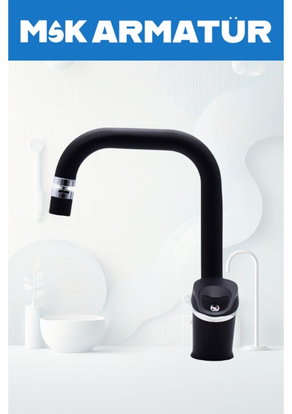 Siyah Krom Oynar Başlıklı Köşe Lavabo Bataryası Çeşmesi modelleri