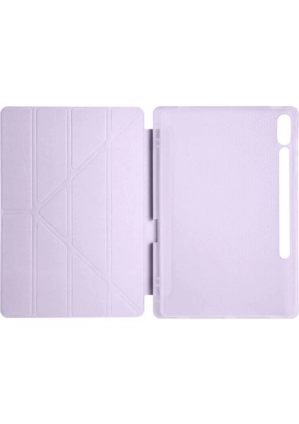 Samsung Galaxy X610 Tab S9 Fe Plus 12.4 Kılıf Kalemlikli Mars Tablet Kılıfı - Lila fırsatları