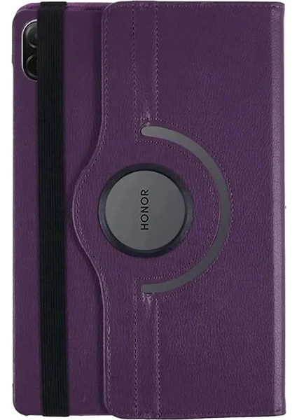 Huawei Honor Pad X8A Kılıf 360 Tablet Deri Kılıf - Mürdüm