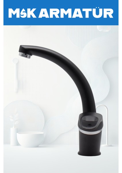 Siyah Krom Mix Lavabo Bataryası Çeşmesi fiyatları