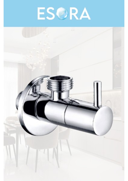 Krom Lüx 2 Adet Çubuk Taharet Musluğu + 2 Adet Flex Bağlantı Hortumu fiyatları