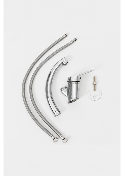 3'lü Modern Krom Kuğu Batarya Seti | 40'lık | Pirinç | Garantili | Lüx ve Şık Armatür