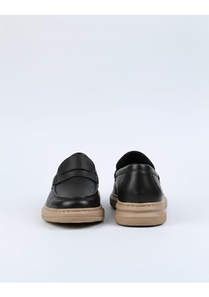 Black Flother Hakiki Deri Rahat Kalıp Kauçuk Taban Erkek Günlük Ayakkabı indirimleri