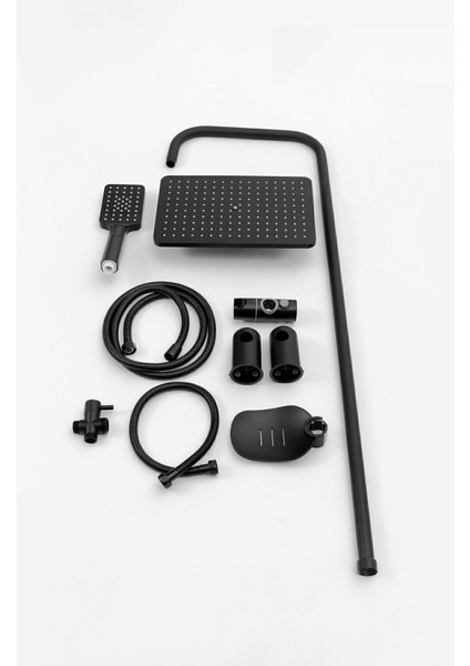 Modern Siyah Robot Duş Seti,siyah,kaliteli Duş Takımı,yağmurlama Tepe Duş Seti,siyah Duş Sistemi fırsatları