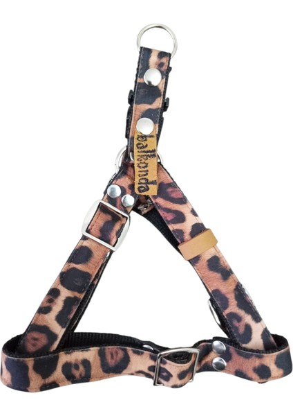 Köpek Göğüs Tasması Minik, Küçük Irk Ayarlamalı Kolon Kordon Leopar Desen fiyatları