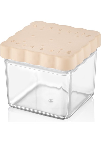 Qlux Bisküvi Çikolata Kuruyemiş Atıştırmalık Saklama Kabı Bpa Içermez L-00775 Silikon Kapaklı
