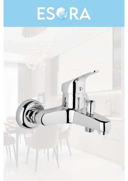 Robot Duş Sistemi Banyo Lavabo Mutfak Musluğu Çeşmesi Bataryası 4'lü Ful Set indirimleri