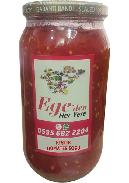 Kışlık Domates Sosu Kahvaltılık ve Yemeklik