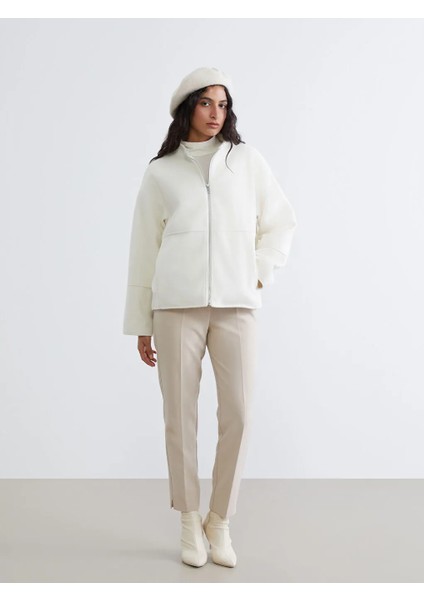 Lcw Modest Ekru Dik Yaka Kadın Kaşe Mont fiyatları