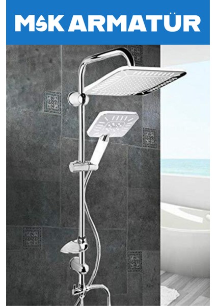 Krom Lüks Ekonomi Duş Robotu Duş Seti