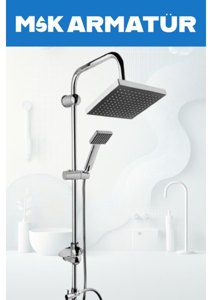 Krom Robot Duş Seti Eviye Lavabo Banyo Bataryası 4 Lü Set fiyatları