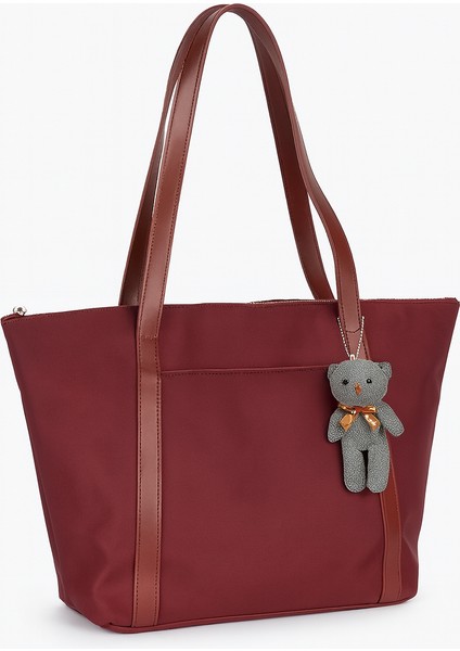 Charm Detaylı Günlük Kadın Kol ve Omuz Çantası