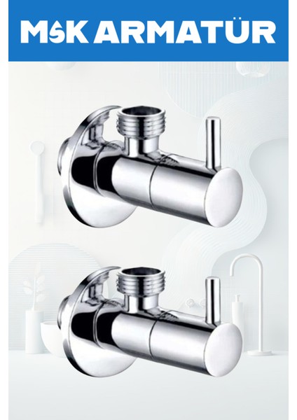 Krom Lüx Cubuk Tararet Musluğu (2 Adet)