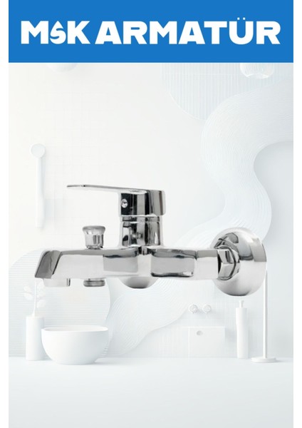 Krom Kare Lüx Banyo Bataryası Çeşmesi fiyatları