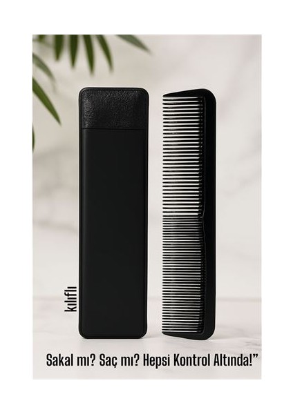 Modacar Kılıflı Cep Tarağı – 14 x 3 cm | Kompakt, Şık ve Taşınabilir Erkek Bakım Tarağı fiyatları