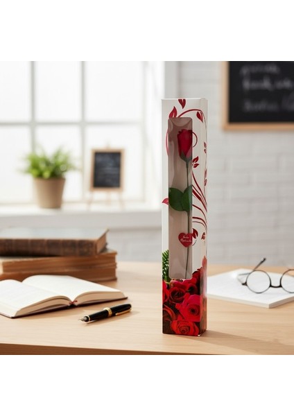 Kutulu Gül - Öğretmenler Günü Hediyesi