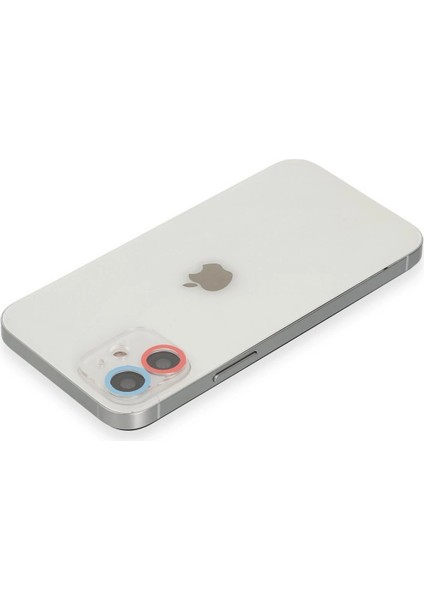 Bfs iPhone 12 Renkli Kamera Lens Koruma Cam - Pembe-Mavi fiyatları