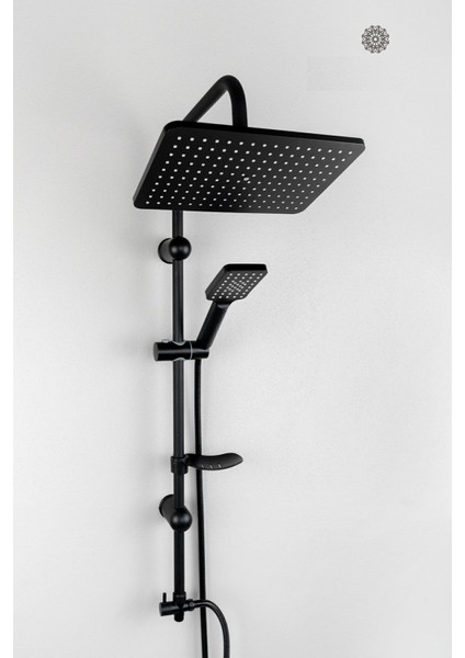 Siyah Tepe Yağmurlama Siyah Robot Seti ve Siyah Banyo Bataryası Mix-2'li Set Damla Siyah Serisi indirimleri