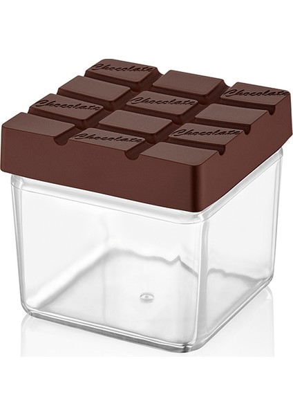 Qlux Bisküvi Çikolata Kuruyemiş Atıştırmalık Saklama Kabı Bpa Içermez L-00775 Silikon Kapaklı