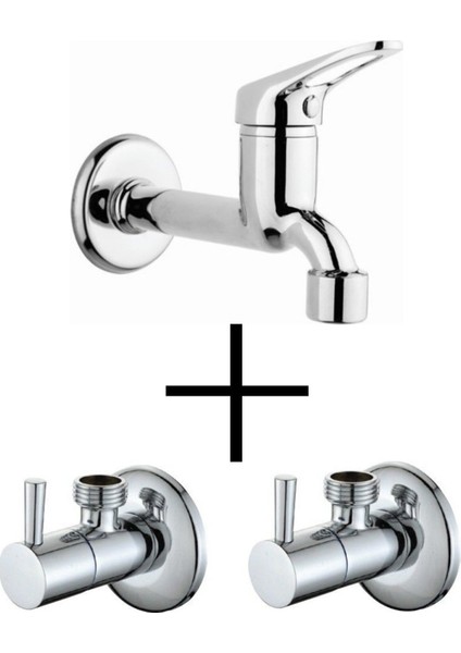 1 Adet Uyumlu Aç Kapa Musluk 2 Adet Taharet Musluğu Ayna Hediyeli