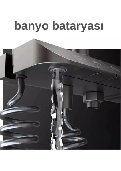 Siyah Piyano Duş Seti fiyatları