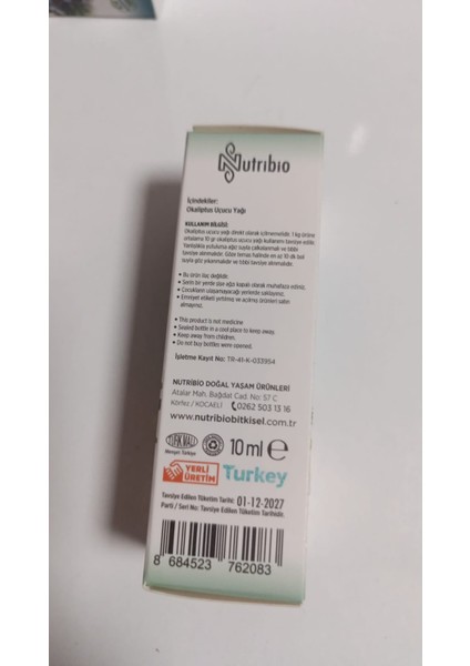 Soğuk Sıkım Okaliptus Uçuçu Yağı 10ML fiyatları