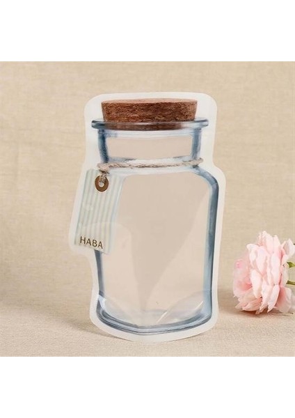 Kavanoz Görünümlü Kilitli Poşet Çıtçıtlı ve Pratik Torba 4 Adet