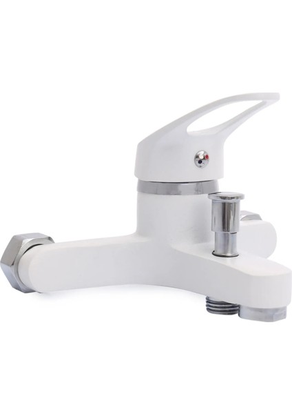 Beyaz Krom Mix Banyo Bataryası