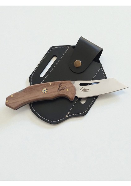 Çakı Geyikli Isme Özel Outdoor El Yapımı Hediyelik Kamp Bıçağı